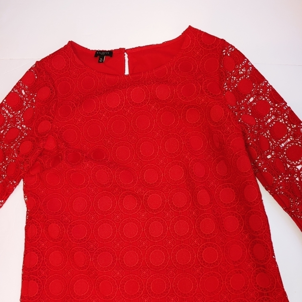 Talbot Red Blouse Top